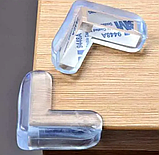 Захисний меблевий силіконовий кутник Silicone Corner Protector 4 штуки в комплекті, фото 3