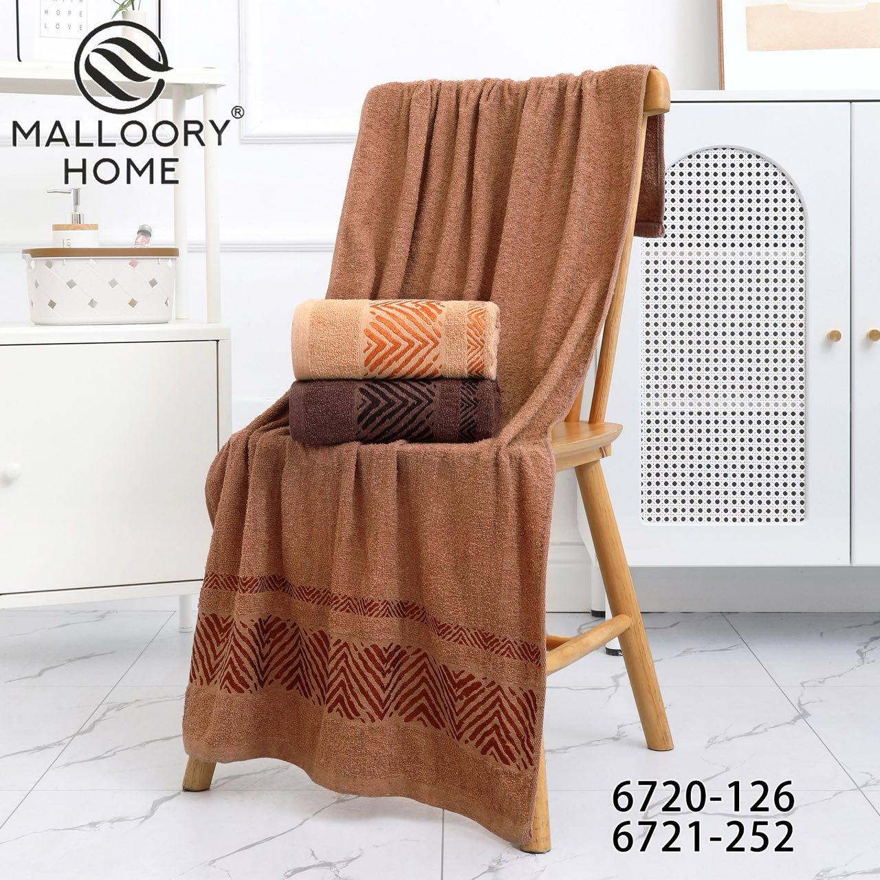 Рушник баний 6 штук махровий Malloory Home розмір 70*140 мікс кольорів