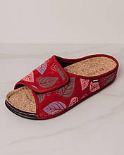 Капці відкриті з корковою устілкою Inblu DH6Q 36 бордові