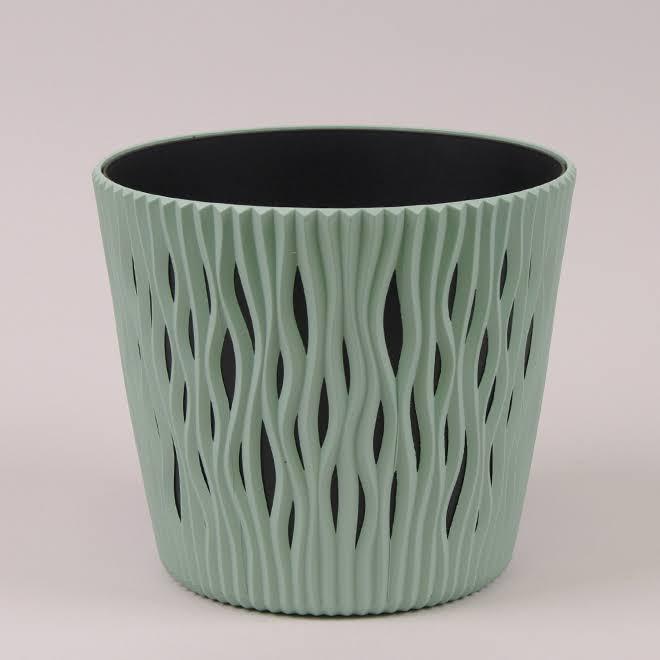 Пластиковий горщик для рослин (квітів) Sandy Round 7.9 л