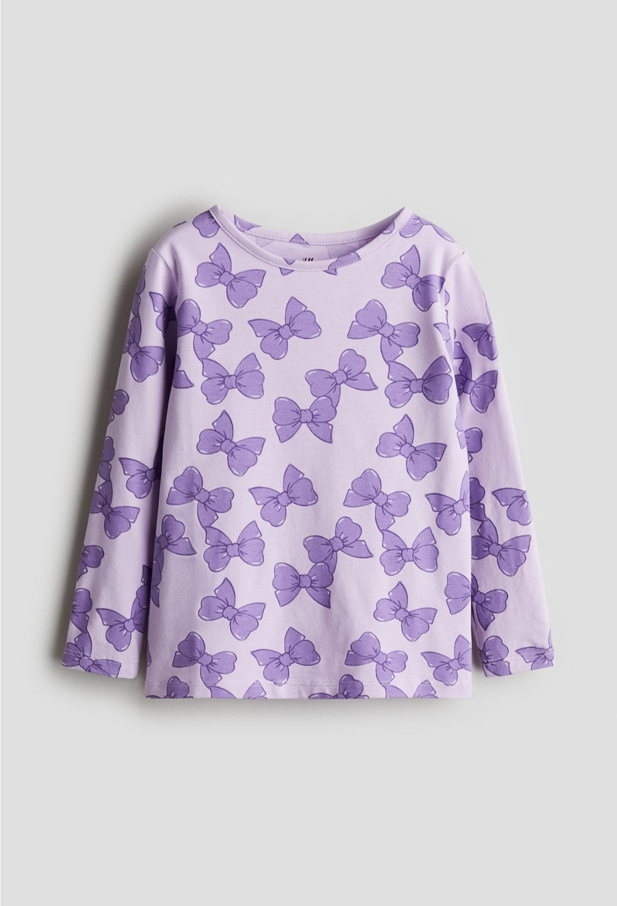 Реглан фіолетовий Бант H&M 92, 98/104. 110/116, 122/128, 134/140см