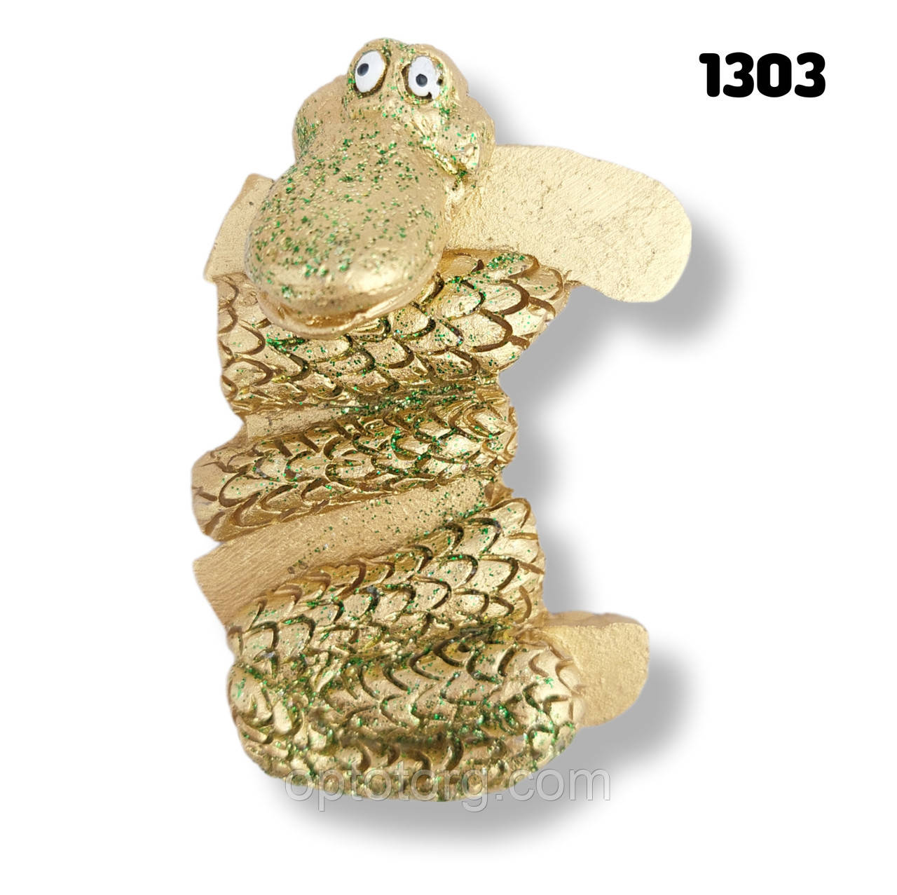 Магніт керамічний на холодильник з символом 2025 року - Змія 8*5 см, фото 1