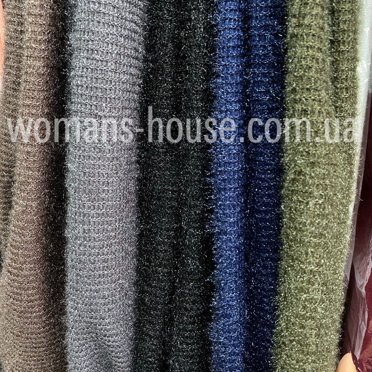 Трикотаж Ангора травичка стрейч 140 см блискуча ОПТ рулон від 40 м, фото 1