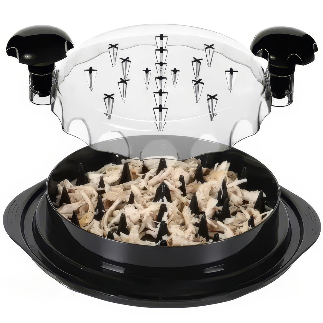 Подрібнювач м'яса з прозорою кришкою Disheasher Safe Інструмент для подрібнення м'яса, фото 1