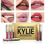💄Набір рідких матових помад Kylie Birthday Edition: 6 кольорів ідеального макіяжу Matte Liquid Lipstick, фото 3