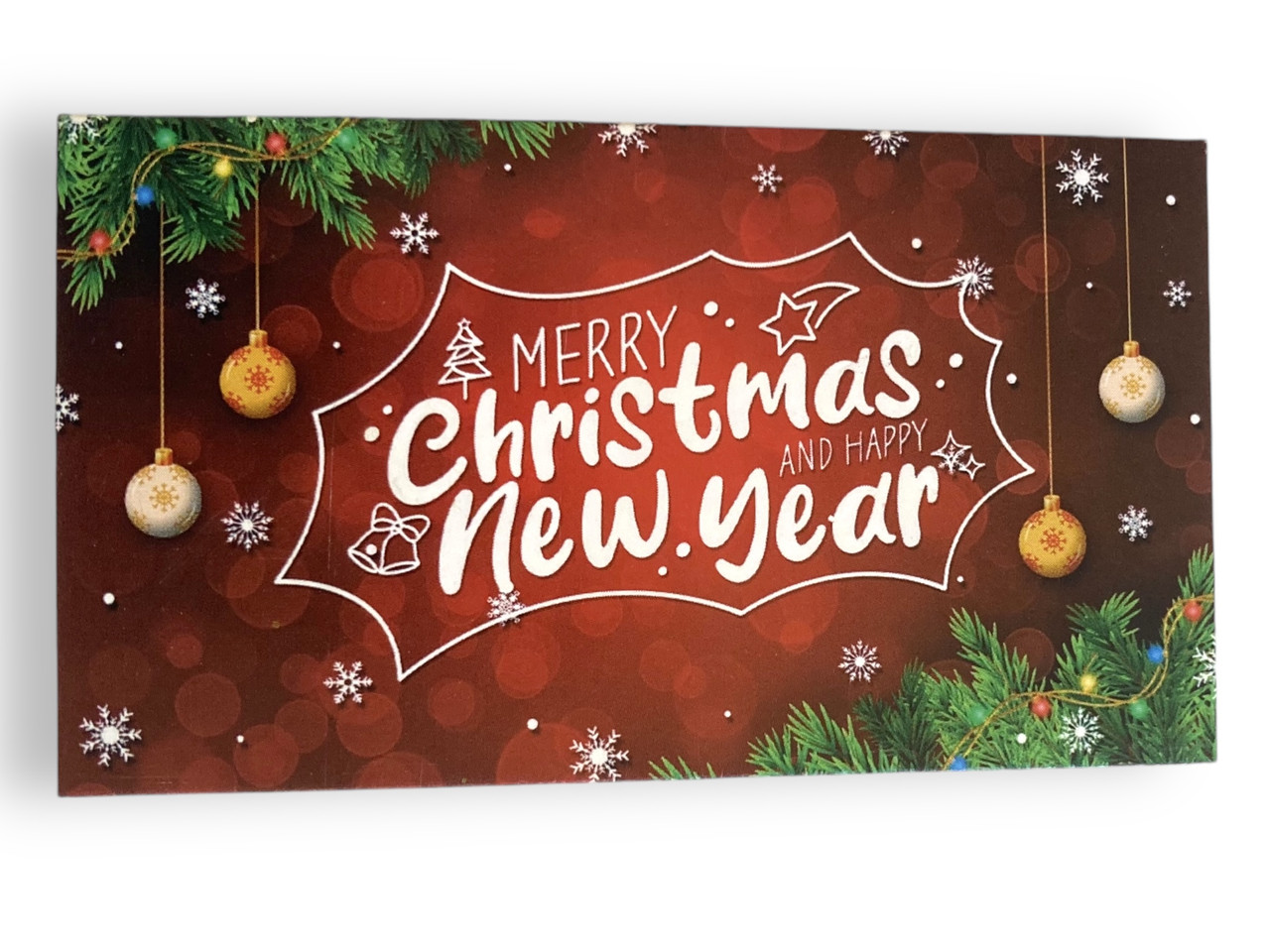Листівка «Merry Christmas and Happy New Year», 50*90, 20 шт., фото 1