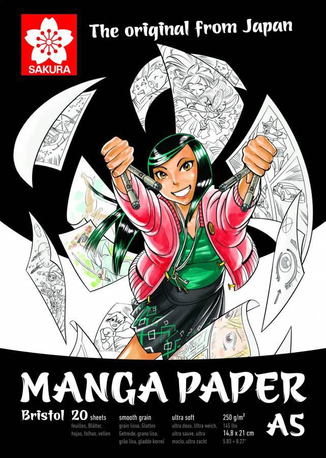 Альбом для малювання MANGA A5 250 г/м2 20 л Sakura