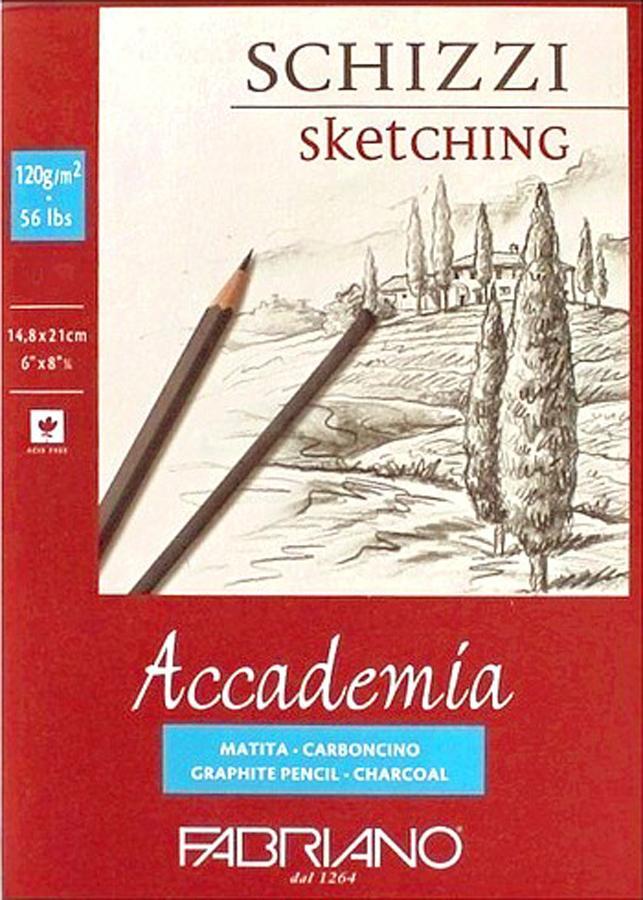Склейка для ескізів Accademia А5 (14,8х21см) 120г/м2 50л. Fabriano