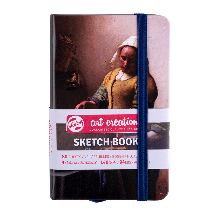Блокнот для графіки Talens Art Creation А6 (9х14см) 140г/м2 80л Молочниця Ян Вермер Royal Talens