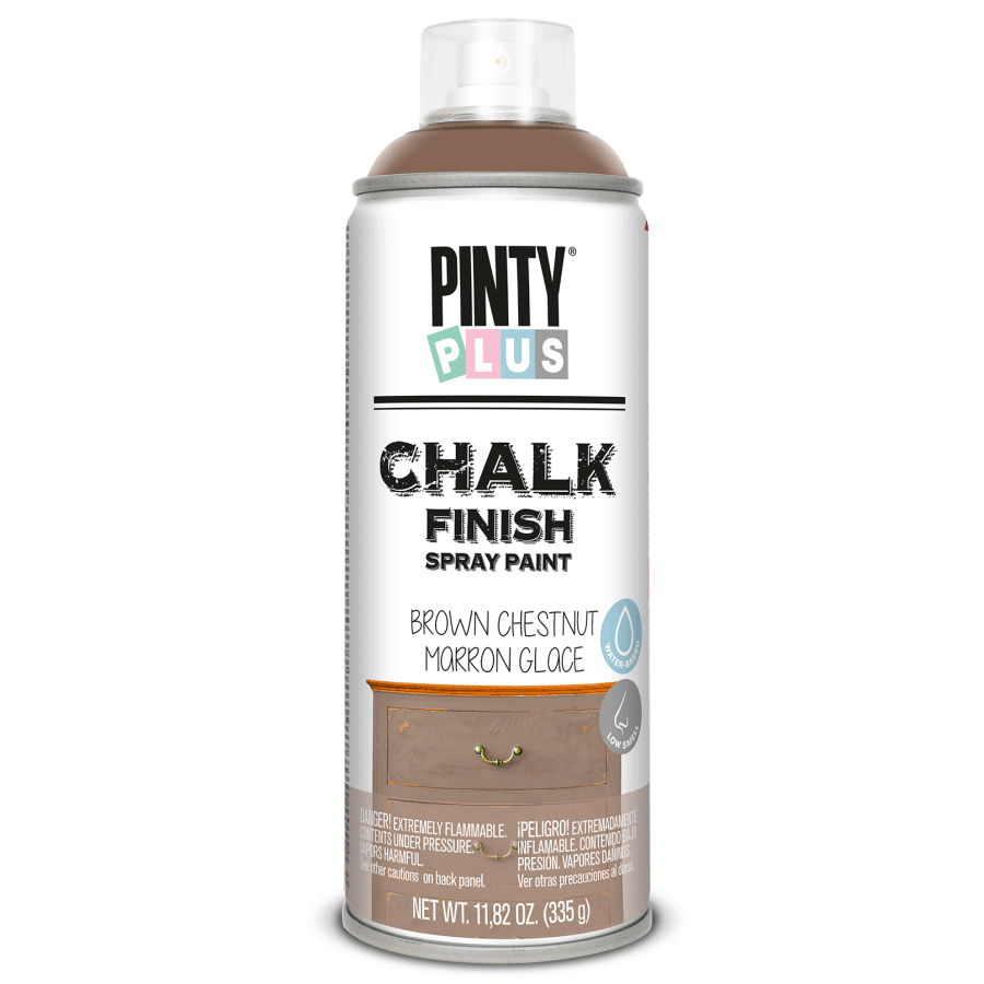 Фарба-аерозоль на водній основі Chalk-finish, Каштанова , 400 мл, PINTYPLUS