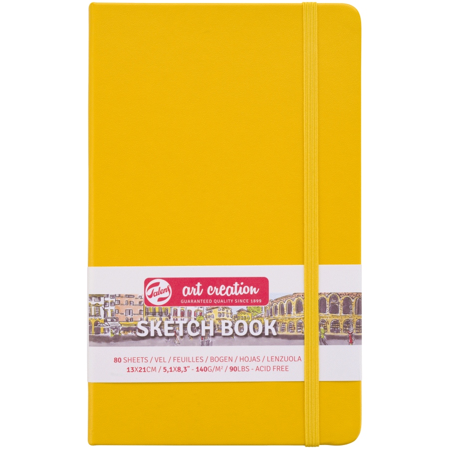 Блокнот для графіки Talens Art Creation А5 (13х21см) 140 г/м2 80 л Golden Yellow Royal Talens