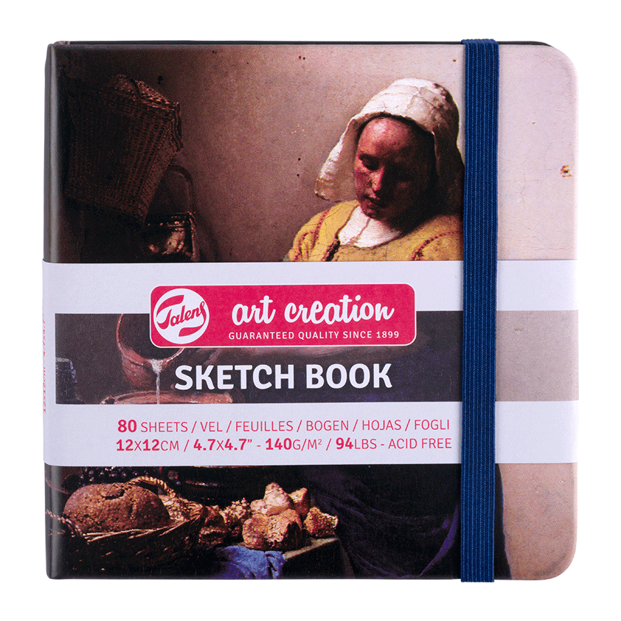 Блокнот для графіки Talens Art Creation 12х12 см 140г/м2 80л Молочниця Ян Вермер Royal Talens