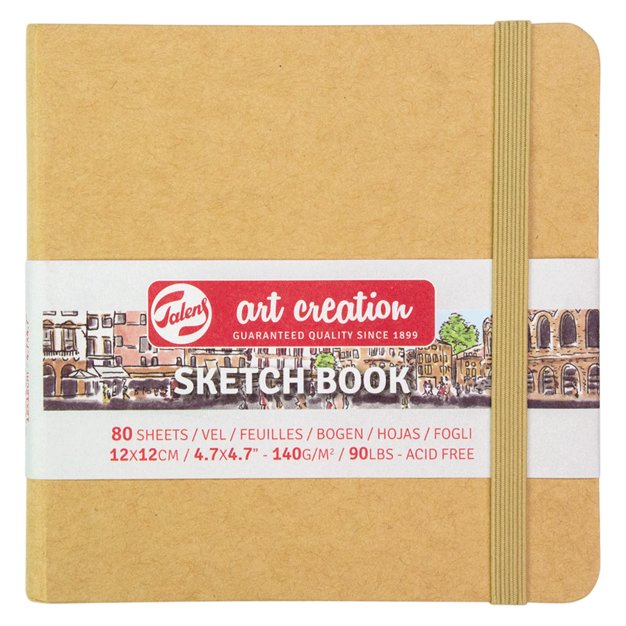 Блокнот для графіки Talens Art Creation 12х12 см 140 г/м2 80 л Kraft Royal Talens