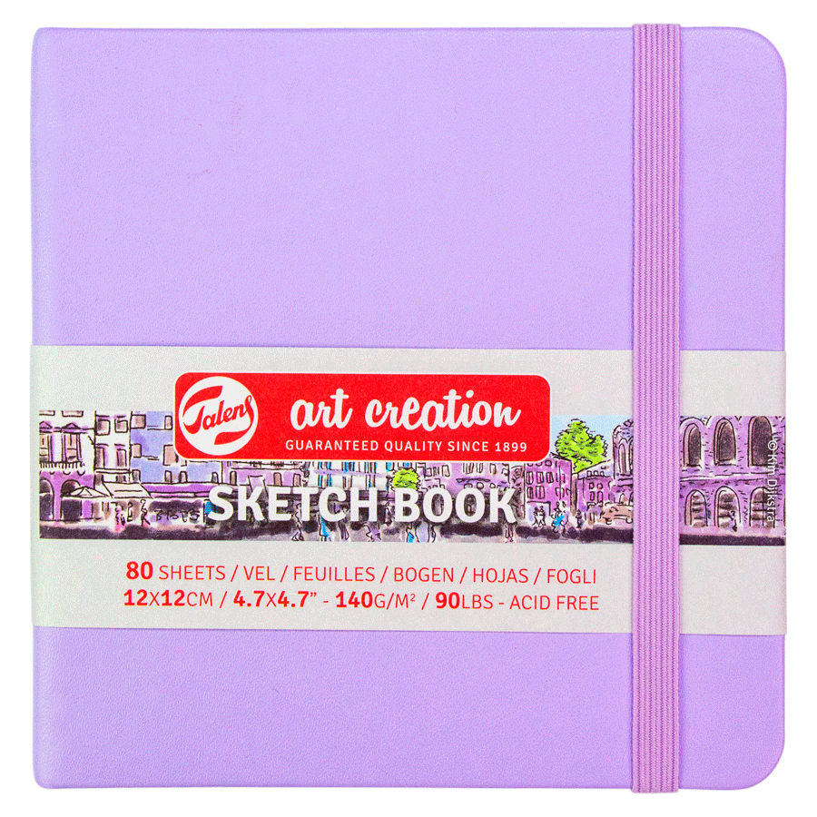 Блокнот для графіки Talens Art Creation 12х12 см 140г/м2 80л Pastel Violet Royal Talens