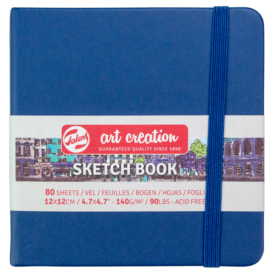 Блокнот для графіки Talens Art Creation 12х12 см 140г/м2 80л Navy Blue Royal Talens