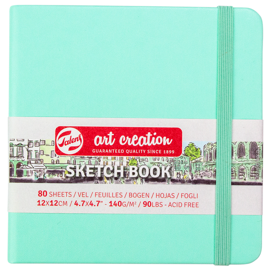 Блокнот для графіки Talens Art Creation 12х12 см 140 г/м2 80 л Fresh Mint Royal Talens