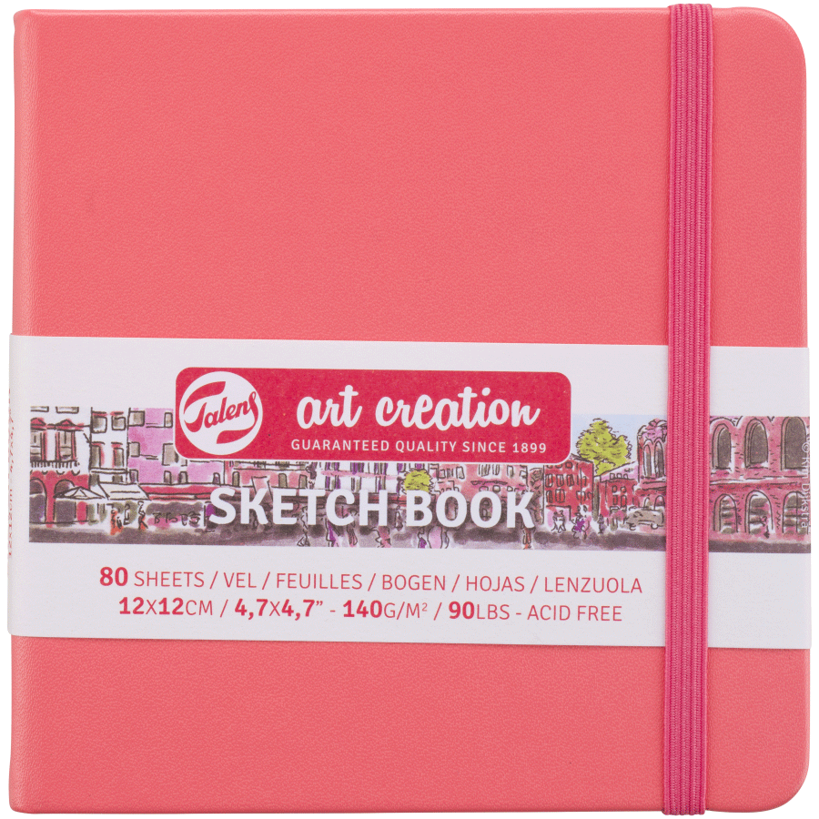 Блокнот для графіки Talens Art Creation 12х12 см 140г/м2 80л Coral Royal Talens
