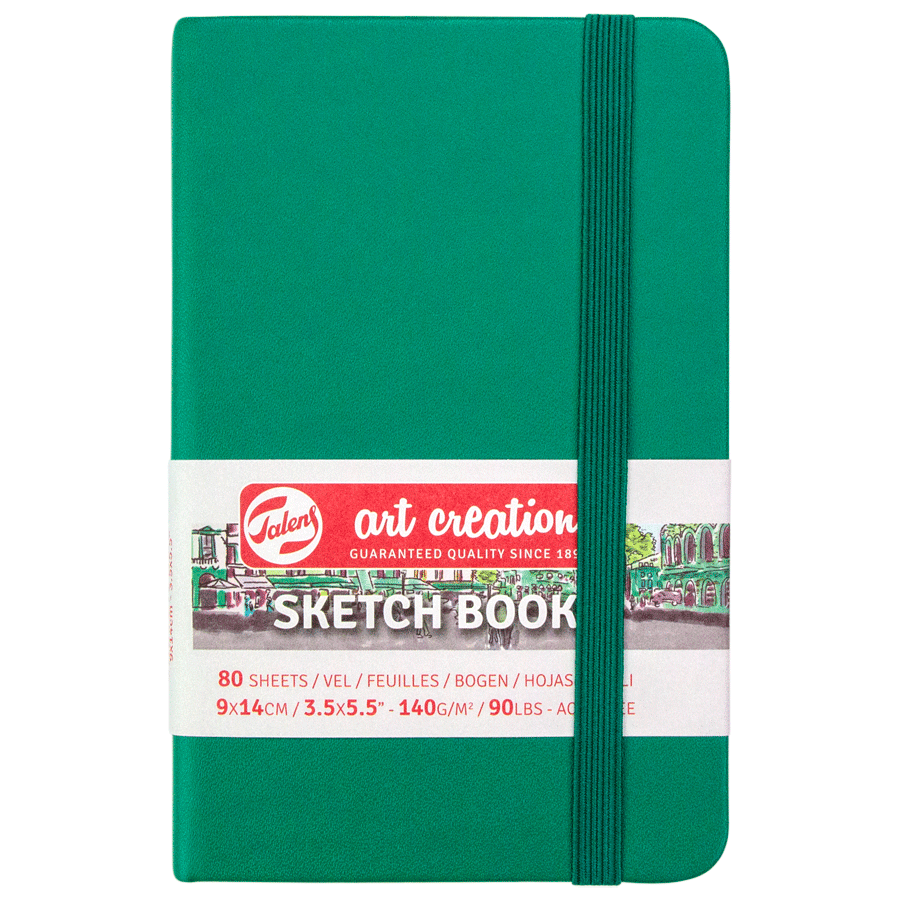 Блокнот для графіки Talens Art Creation А6 (9х14см) 140г/м2 80л Forest Green Royal Talens