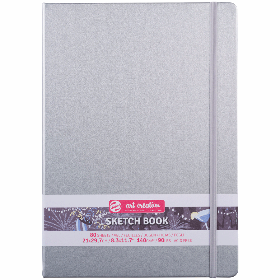 Блокнот для графіки Talens Art Creation А4 140г/м2 80л Shiny Silver Royal Talens