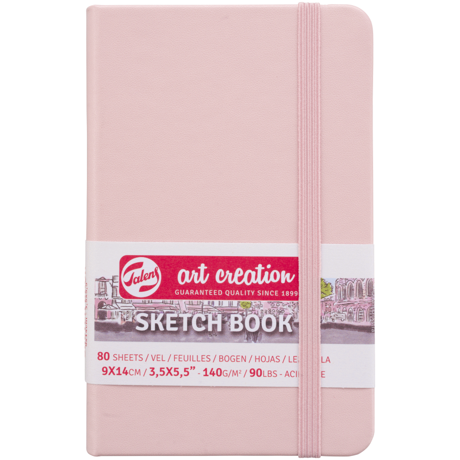Блокнот для графіки Talens Art Creation А6 (9х14см) 140 г/м2 80 л Pastel Pink Royal Talens