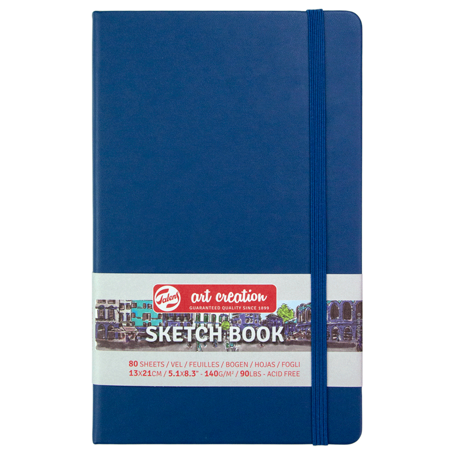 Блокнот для графіки Talens Art Creation А5 (13х21см) 140г/м2 80л Navy Blue Royal Talens