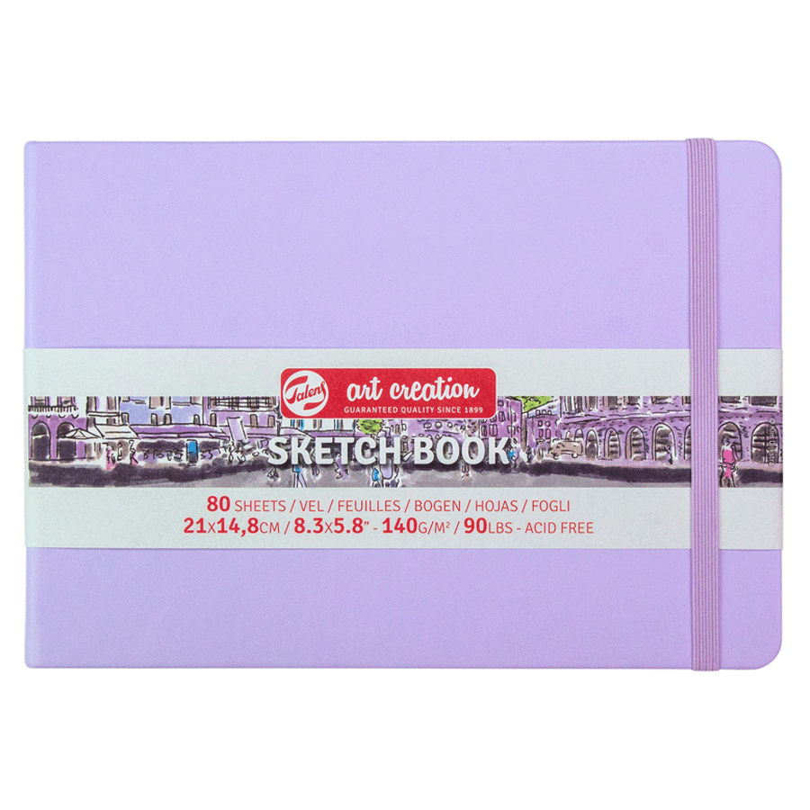 Блокнот для графіки Talens Art Creation А5 (14,8х21 см) 140 г/м2 80 л Pastel Violet Royal Talens