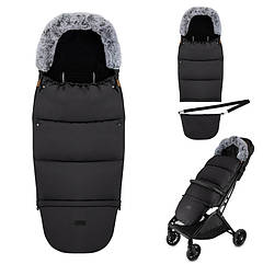 Зимовий конверт MoMi Sleeping bag 2в1 black