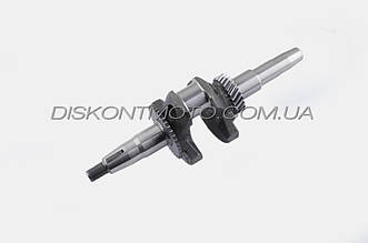 Колінвал для мотоблока 168F/170F (6,5/7Hp) (під конус, Ø20 mm) (c шестернями) DIGGER