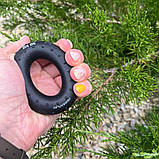 Еспандер кистьовий силіконовий PowerPlay PP-4338 Hand Grip Hard 30 кг. Чорний, фото 4