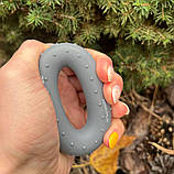 Еспандер кистьовий силіконовий PowerPlay PP-4338 Hand Grip Large 25 кг. Сірий, фото 4