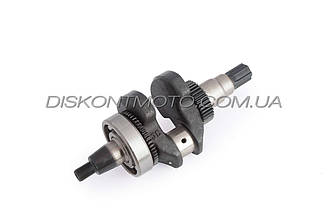 Колінвал для мотоблока 178F (6Hp) (з шестірнями та підшипником) (під шліци, Ø25 mm) DIGGER