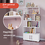 Стелаж MebelProff К-41, стелаж для книг, стелаж для будинку, стелаж для декора, полиці для іграшок, книг, фото 5