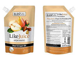 Крем-мило Груша та Арганова олія 450мл (дой-пак) ТМ ЭЛЕНСИ