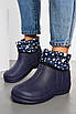 Дутики жіночі на хутрі темно-синього кольору 194076T Безкоштовна доставка, фото 2
