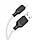 Кабель HOCO X90 Cool silicone charging data cable for iP White, фото 2
