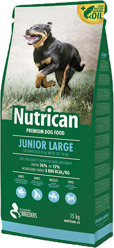 Сухий корм Nutrican Junior Large для цуценят великих порід 15кг