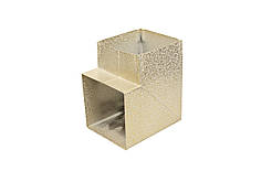 Коліно металеве для витяжки Profit M 90 х 90 х 90 мм білий антик