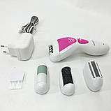 Жіночий епілятор для брів та обличчя Gemei GM-7006 4в1, Жіночий тример для чутливих місць GL-59, фото 2