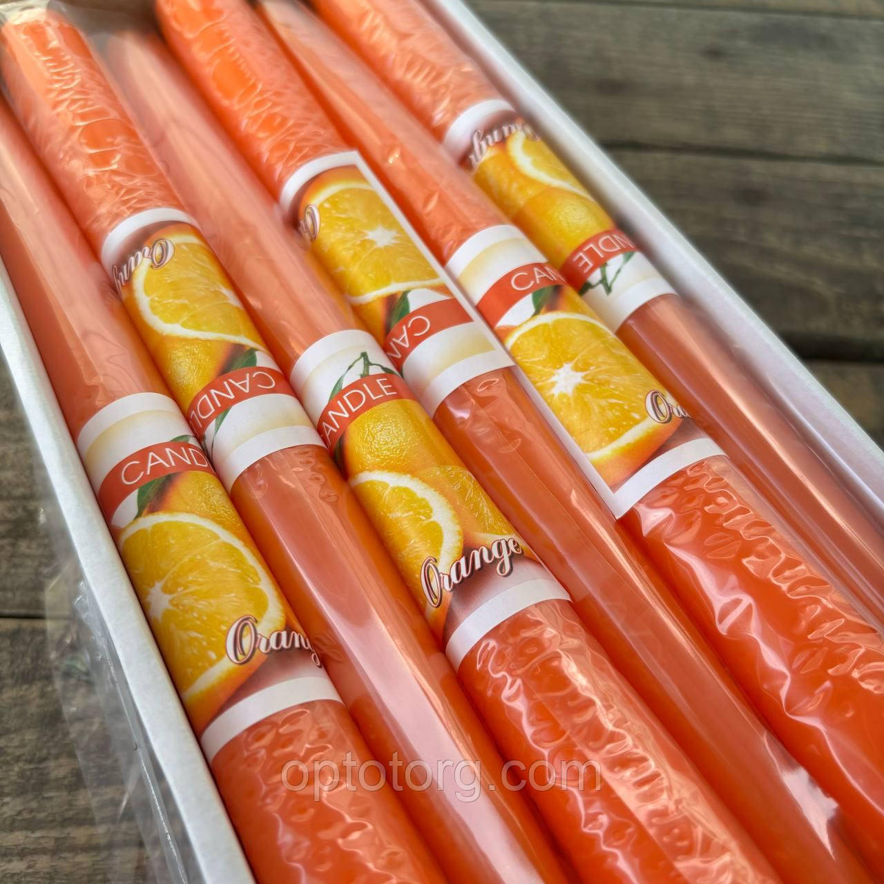 Свічки декоративні BARTEK ароматизовані Апельсин, фото 1