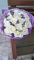 Букет ручної роботи з троянд(мило)