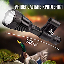 Тактичний ліхтар з виносною кнопкою та кріпленням на зброю Police Q2800-T6 з фільтрами та зарядкою, фото 5