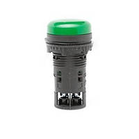 Лампа сигнальна "Pro LED" моноблокова матова Ø 22,5 мм ETI ELPI-024С-G 24V AC/DC зелена