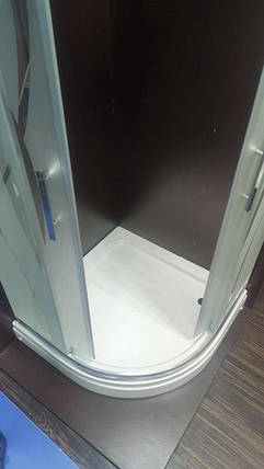 Душовий піддон Veronis Kaiser 90х90х15 см напівкруглий білий акриловий, фото 3