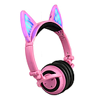 Навушники UFT BL107 Pink, що світяться, з котячими вушками з Bluetooth (UFTBL107Pink)