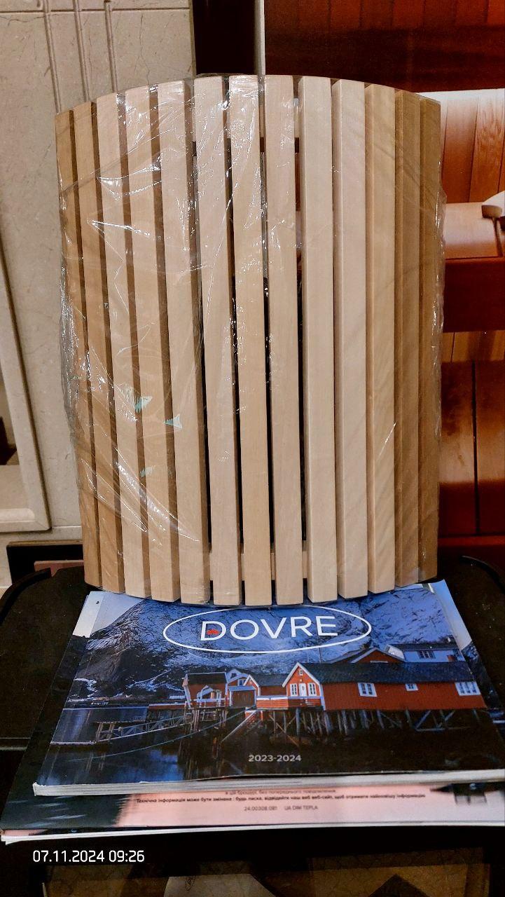 Огорожа світильника напівкругле кутове з липи, фото 1