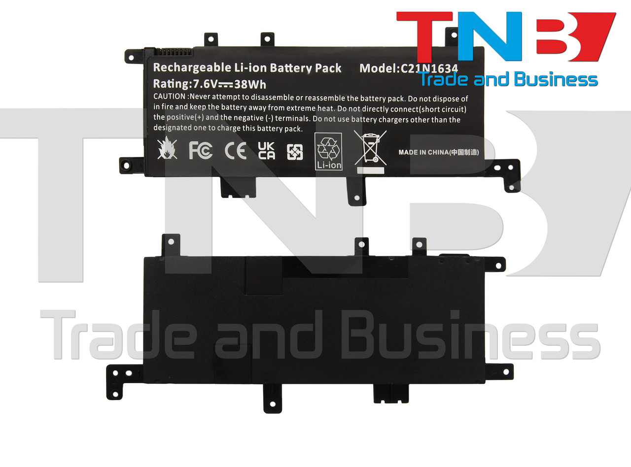 Батарея ASUS X542 X542UF X542UN F542 F542UF F542UN R542 R542UA R542UF (C21N1634) 7.6V 5000mAh