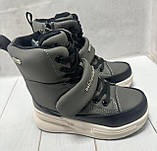 Дитячі підліткові зимові дутики на овчині Jong Golf хакі 33-35, фото 2