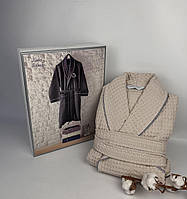 Халат чоловічий Maison D'or Karius Beige L