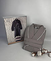 Халат чоловічий Maison D'or Karius Grey L