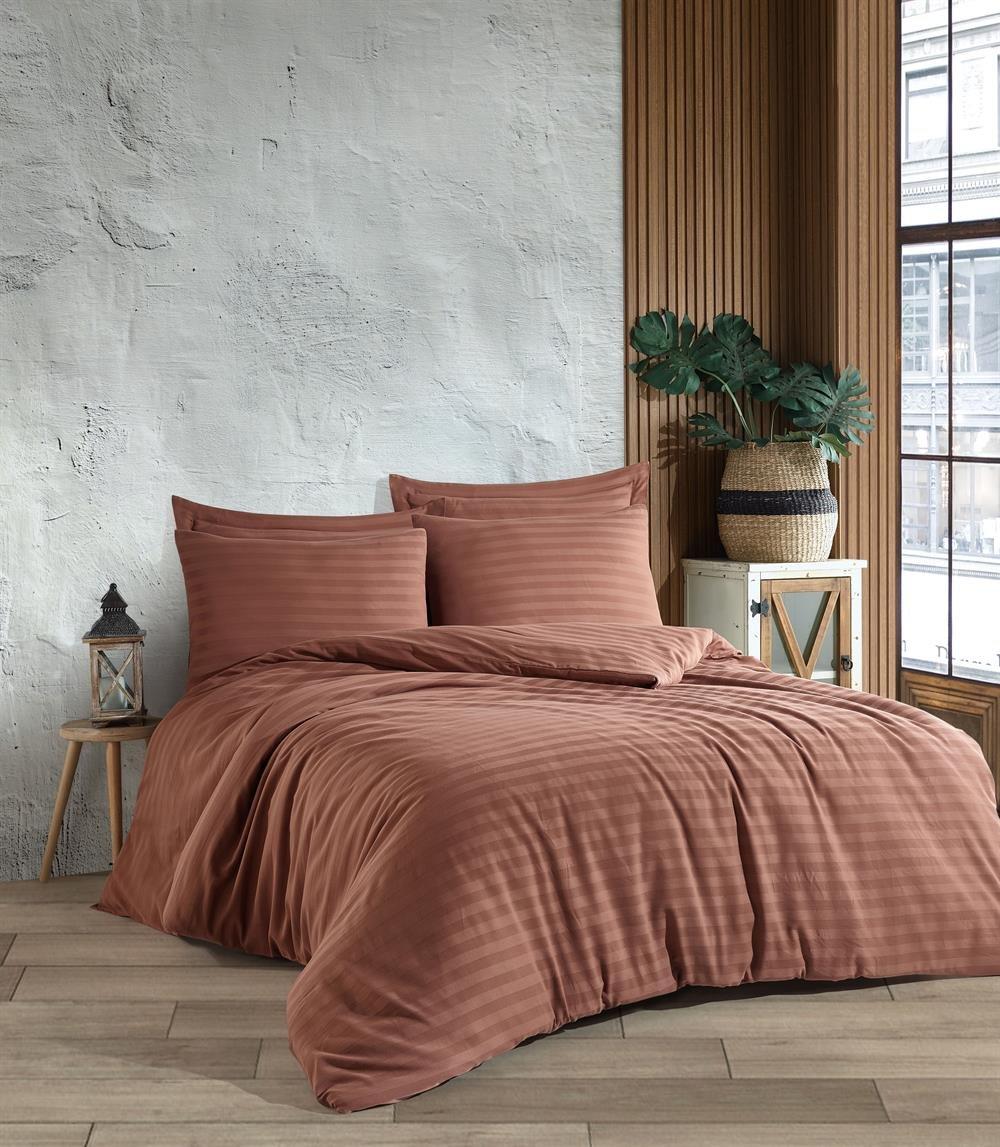 Постільна білизна Altinbasak Satin 160 х 220 см Always Cinnamon, фото 1